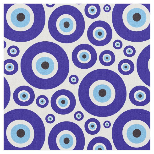 Tela Evil Eye Pattern, Greek Eye, Turkish Eye, Nazar (De cerca)