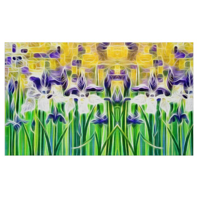 Tela Exotic Iris’s of Summer  ("Cuarto gordo" (fat quarter))