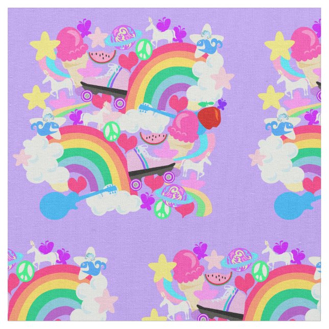 Tela Explosión divertida de ochenta (De cerca)