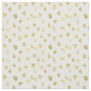 Tela Extracto blanco del estampado de animales del oro