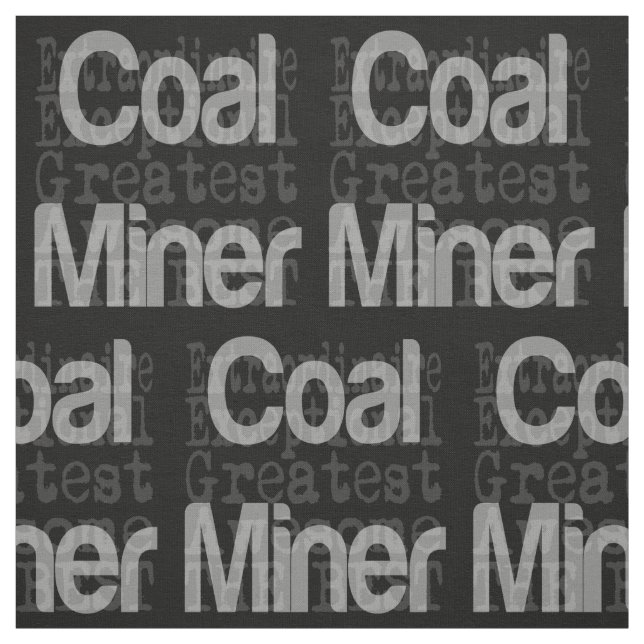 Tela Extraordinaria de Miner de Carbón (Retal)