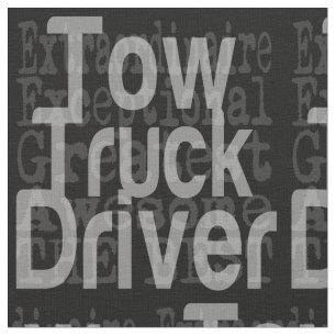 Tela Extraordinaria del conductor del camión de remolqu