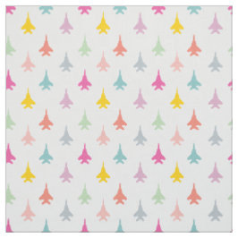 Tela F-15E Strike Eagle Fighter Jets Pattern - Pastel