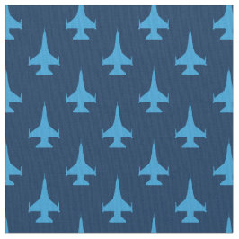 Tela F-16 Viper Fighter Jet Pattern Blue