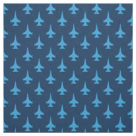 Tela F-16 Viper Fighter Jet Pattern Blue