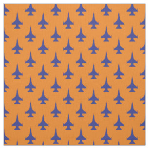 Tela F-16 Viper Fighter Jet Pattern Blue