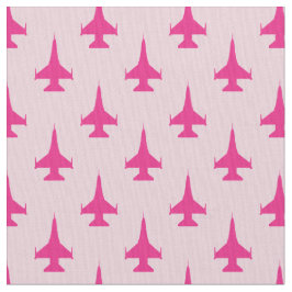 Tela F-16 Viper Fighter Jet Pattern Fuchsia