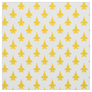 Tela F-35 Lightning 2 Fghter Jets Pattern Yellow