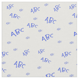 Tela Fabric ABC Azul