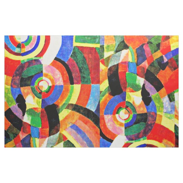 Tela Fabric-Abstract-Robert Delaunay 6 ("Cuarto gordo" (fat quarter))