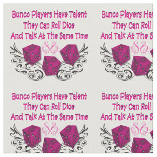 Tela Fabric Bunco - Los jugadores de Bunco tienen talen