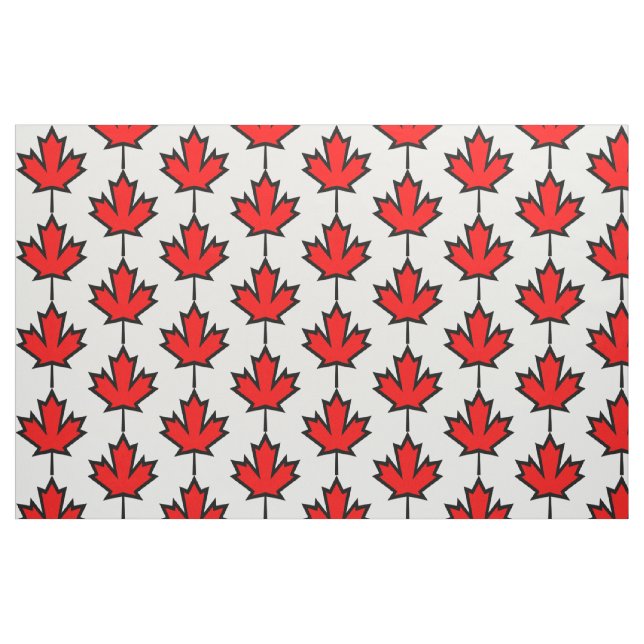 Tela Fabric canadiense de hojas de arce ("Cuarto gordo" (fat quarter))