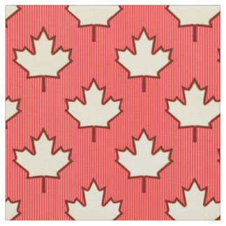 Tela Fabric canadiense de hojas de arce