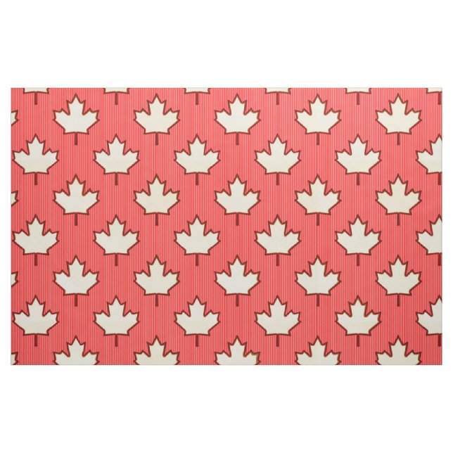Tela Fabric canadiense de hojas de arce ("Cuarto gordo" (fat quarter))