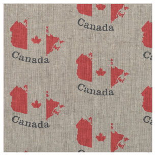 Tela Fabric canadiense de hojas de arce - Diseño de oto