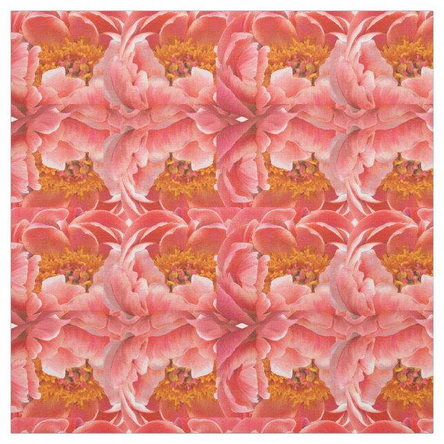 Tela Fabric - Coral Peony (Retal)