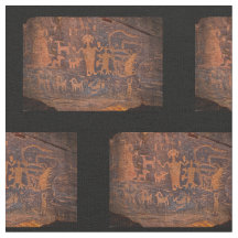 Fabric de algodón de petroglifo del suroeste