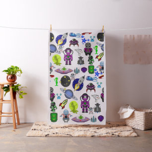 Tela Fabric de astronauta alienígena