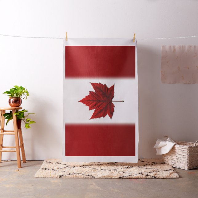 Tela Fabric de banderín de Canadá personalizado (In Situ)