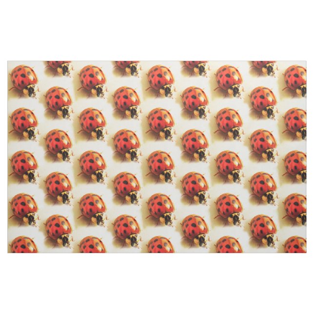 Tela Fabric De Bichos De Ladybug ("Cuarto gordo" (fat quarter))