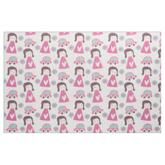 Tela Fabric de chicas que van a lugares