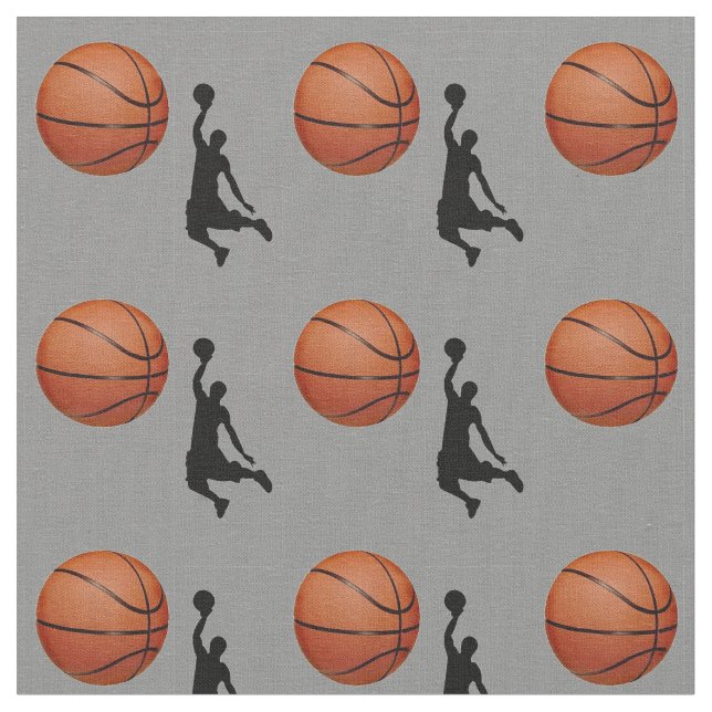 Tela Fabric de diseño de baloncesto (De cerca)