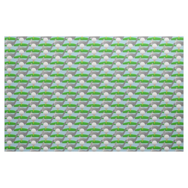 Tela Fabric de diseño de golf ("Cuarto gordo" (fat quarter))