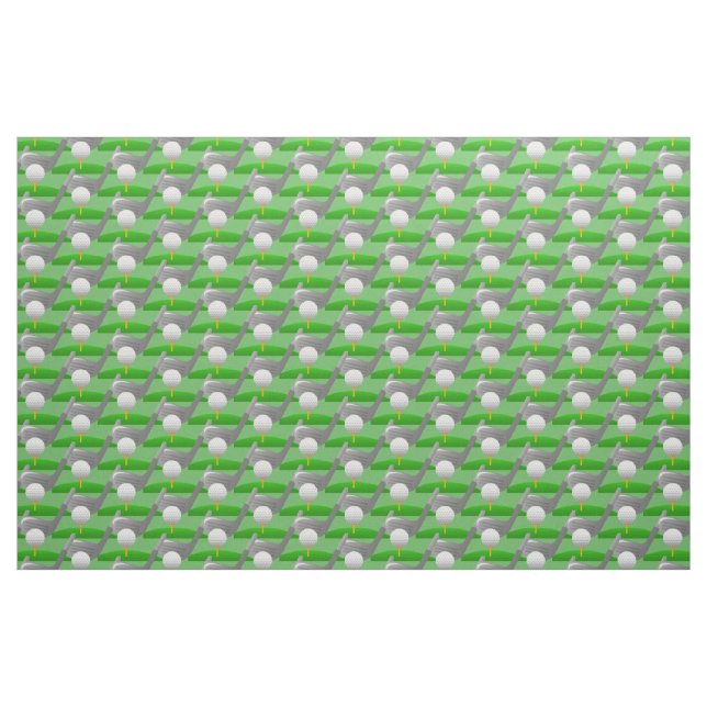 Tela Fabric de diseño de golf ("Cuarto gordo" (fat quarter))
