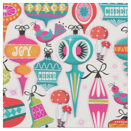 Tela Fabric de Navidades de ornamentos modernos de medi