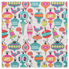 Tela Fabric de Navidades de ornamentos modernos de medi