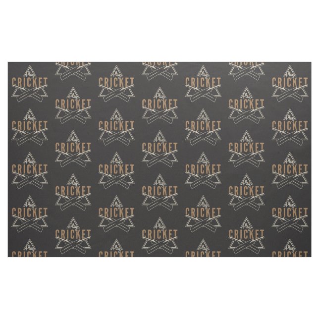 Tela Fabric de Personalizable de cricket ("Cuarto gordo" (fat quarter))
