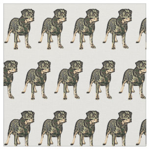 Tela Fabric de Personalizado de perro Rottweiler