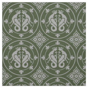 Tela Fabric de Wyverns Medieval