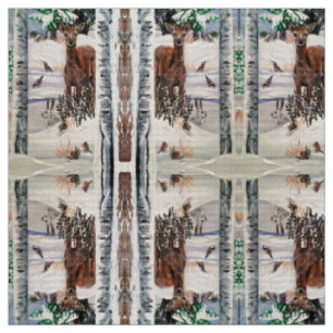 Tela Fabric Deer & Friends 1