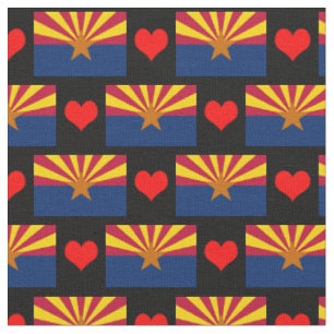 Tela Fabric & Heart con bandera de Arizona, moda de mod