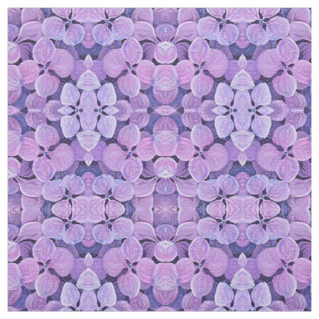 Tela Fabric - Lavender Hydrangea (Retal)