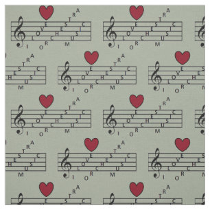 Tela Fabric musical de orquesta