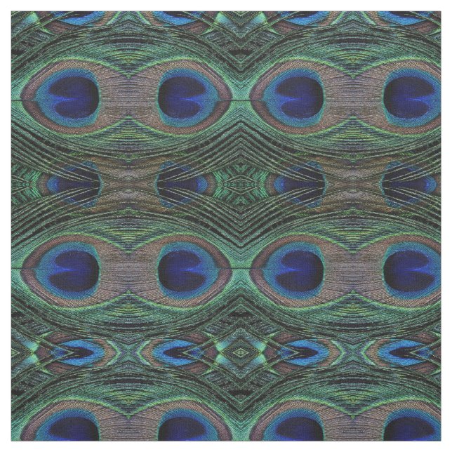 Tela Fabric Peacock Feathers (Retal)