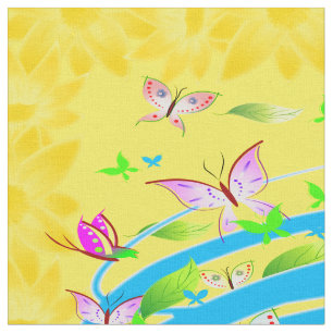 Tela Fabric Personalizado de mariposa Art 12