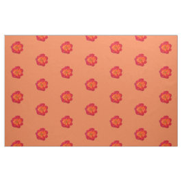 Tela Fabric Rosa Naranja rojo