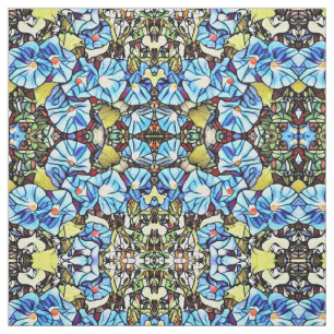 Tela Fabric - SG Blue Morning Glories