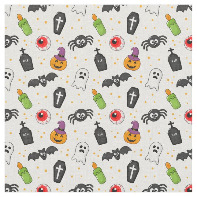 Tela Fabric Super Cute Halloween (De cerca)