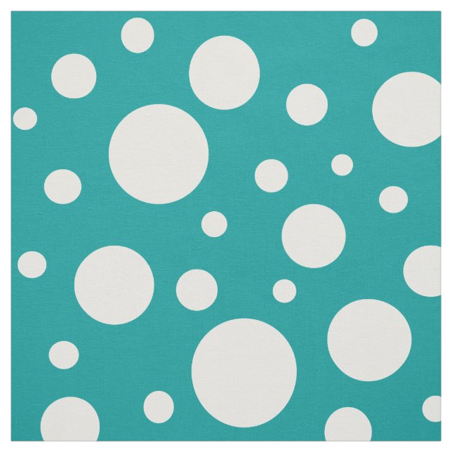 Tela Fabric verde azulado de puntos (Retal)