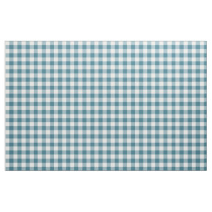 Tela Fabric verde azulado del patrón de Gingham
