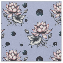 Tela Fabric with bottom woven lotuses