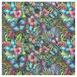 Tela Fabric with snowstorms “Flight in the jungle”