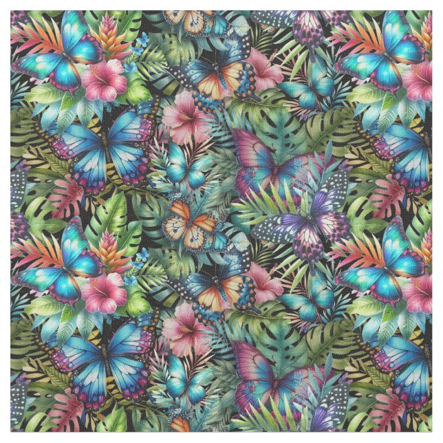 Tela Fabric with snowstorms “Flight in the jungle” (De cerca)