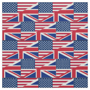 Tela Fabricación de Bandera Británica Estadounidense Do