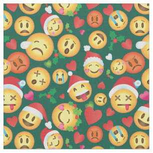 Tela Fabricación de impresión de Emoji de navidades
