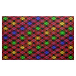 Tela Fabricación de patrones multicolores de Gingham Ch